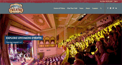 Desktop Screenshot of peoplesbanktheatre.com